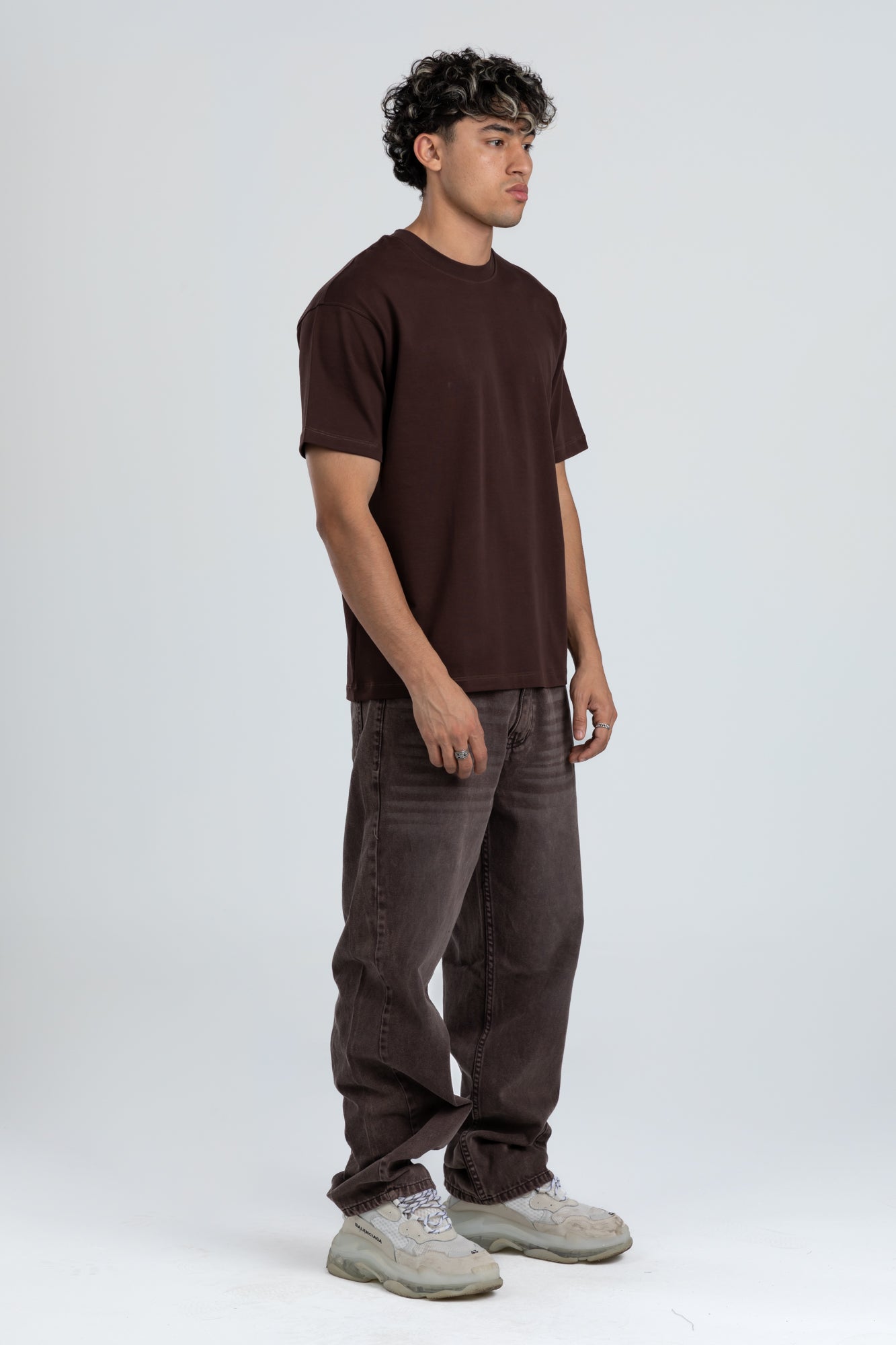 brown jeans pant - 1526