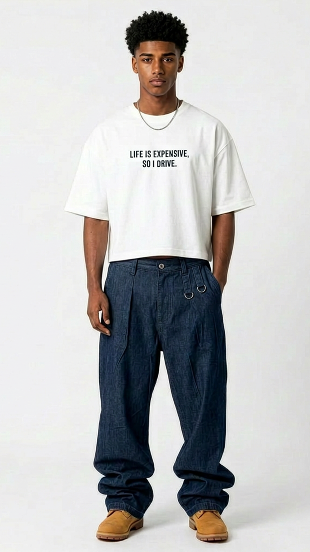 CONTRASTING PRINT T-SHIRT