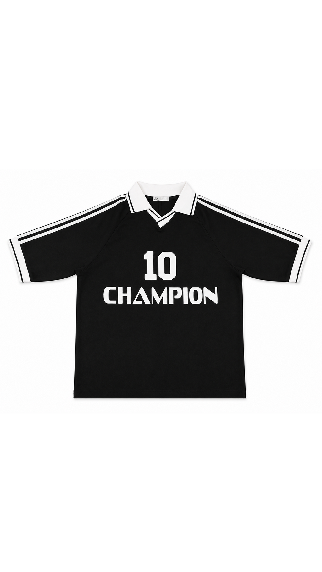 Polo shirt with contrasting ribbed trims