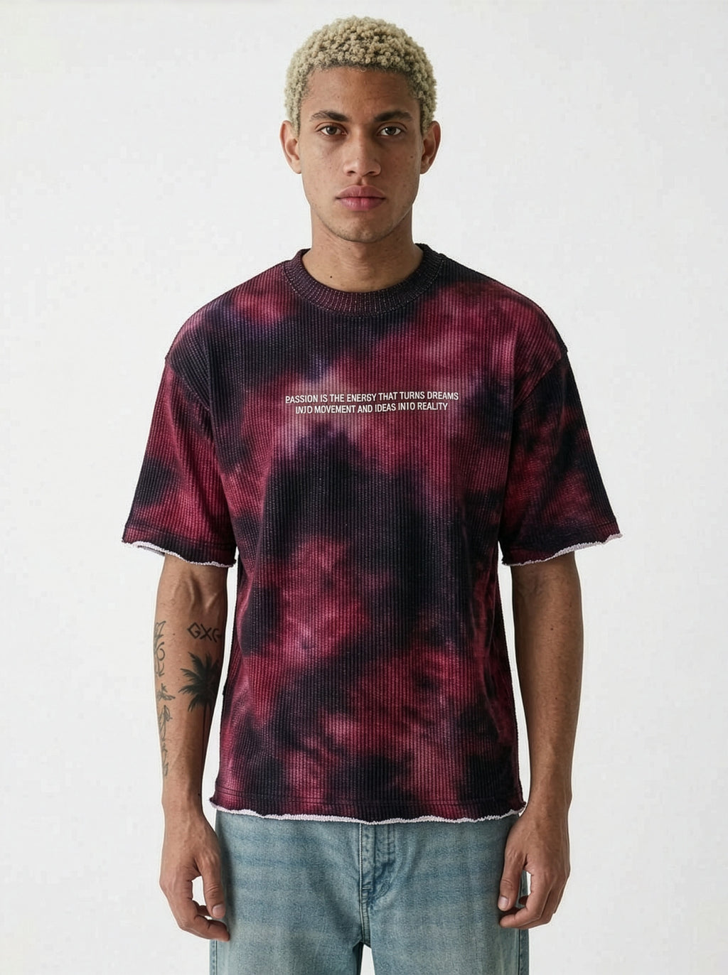 PASSION Tie-Dye Ribbed T-Shirt (3 For 999)