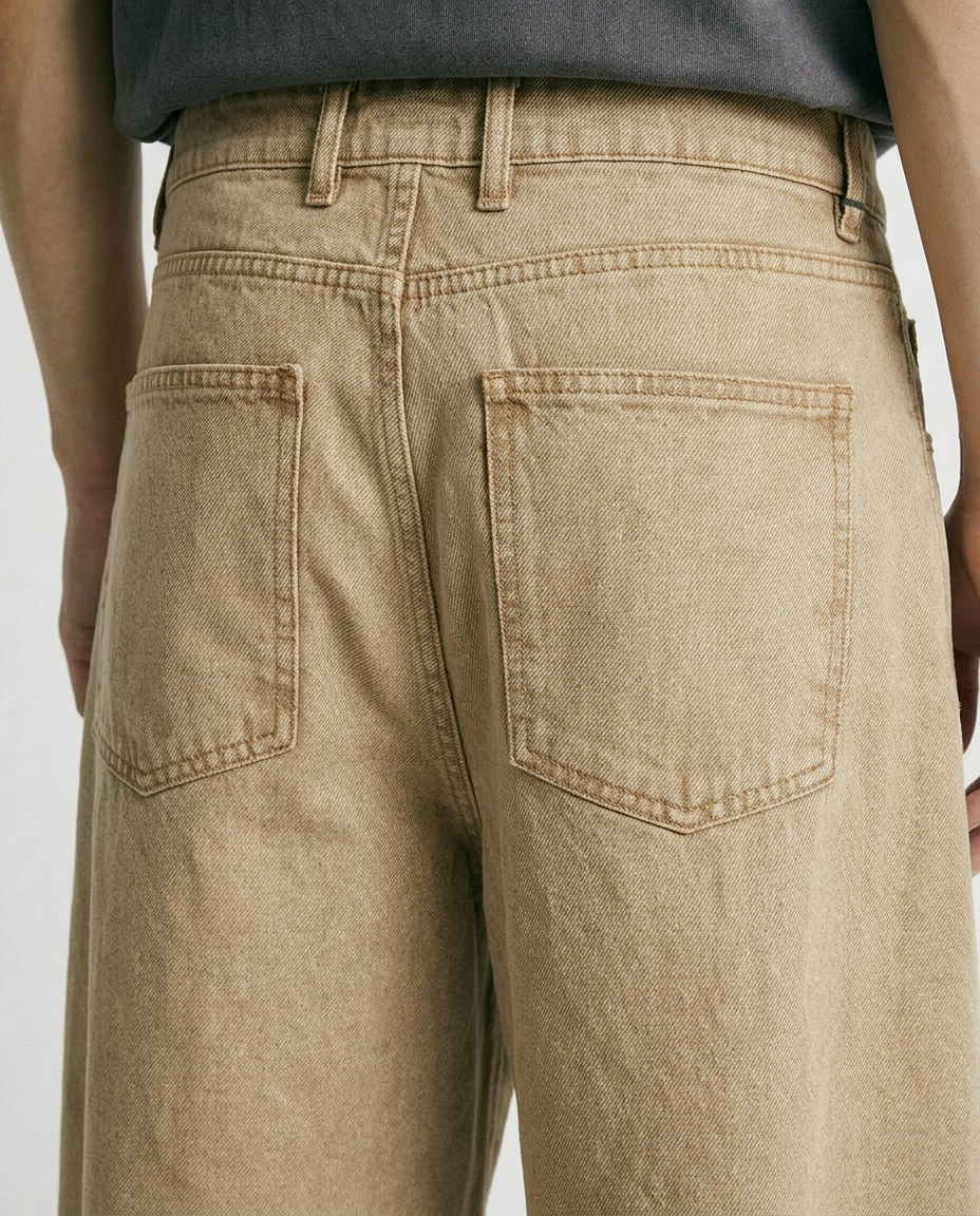 WASHED BALLOON FIT JEANS