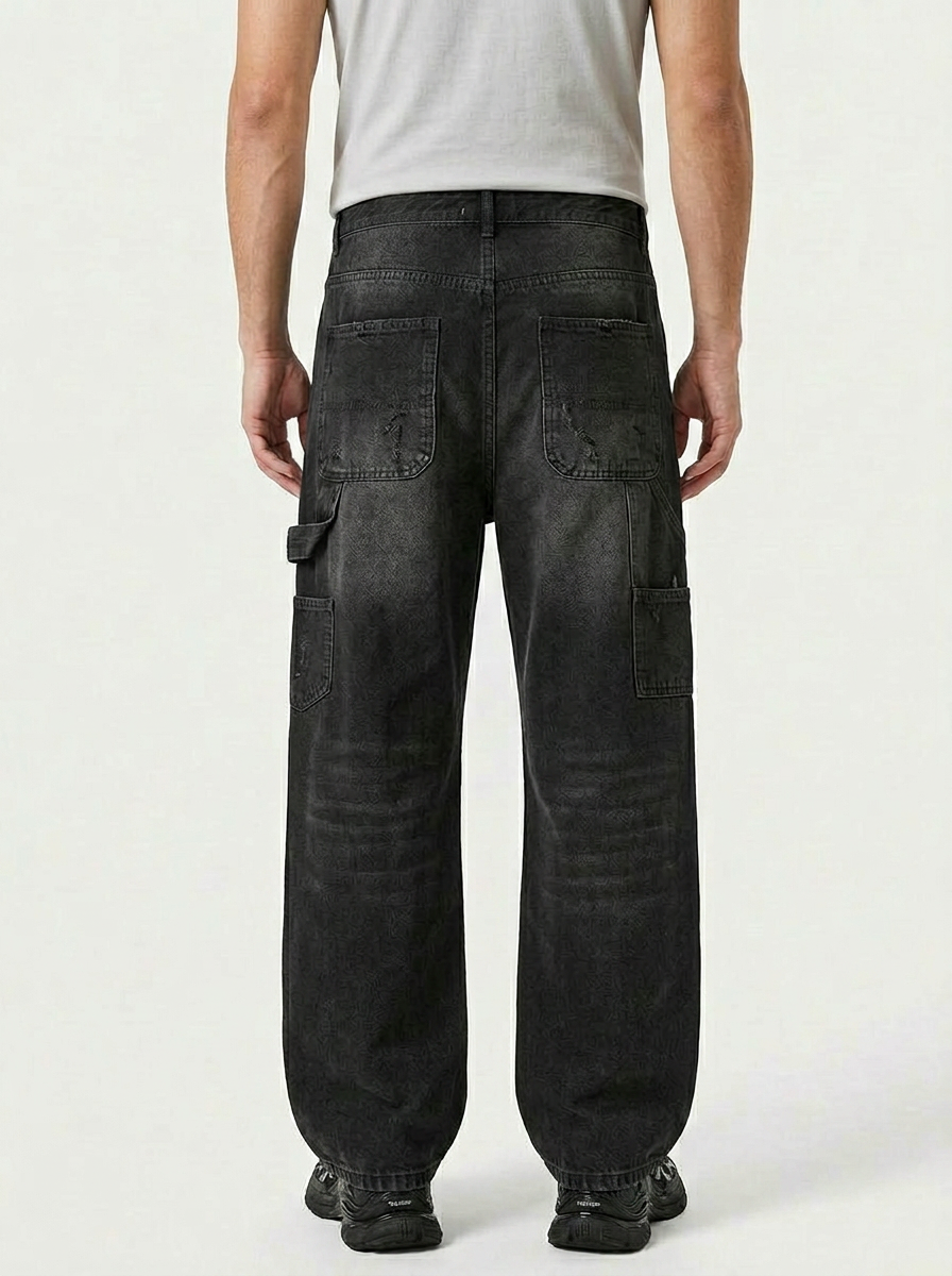 RELAXED FIT CARPENTER POCKET JEANS