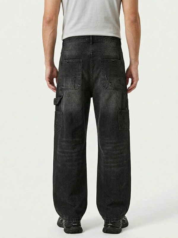 RELAXED FIT CARPENTER POCKET JEANS