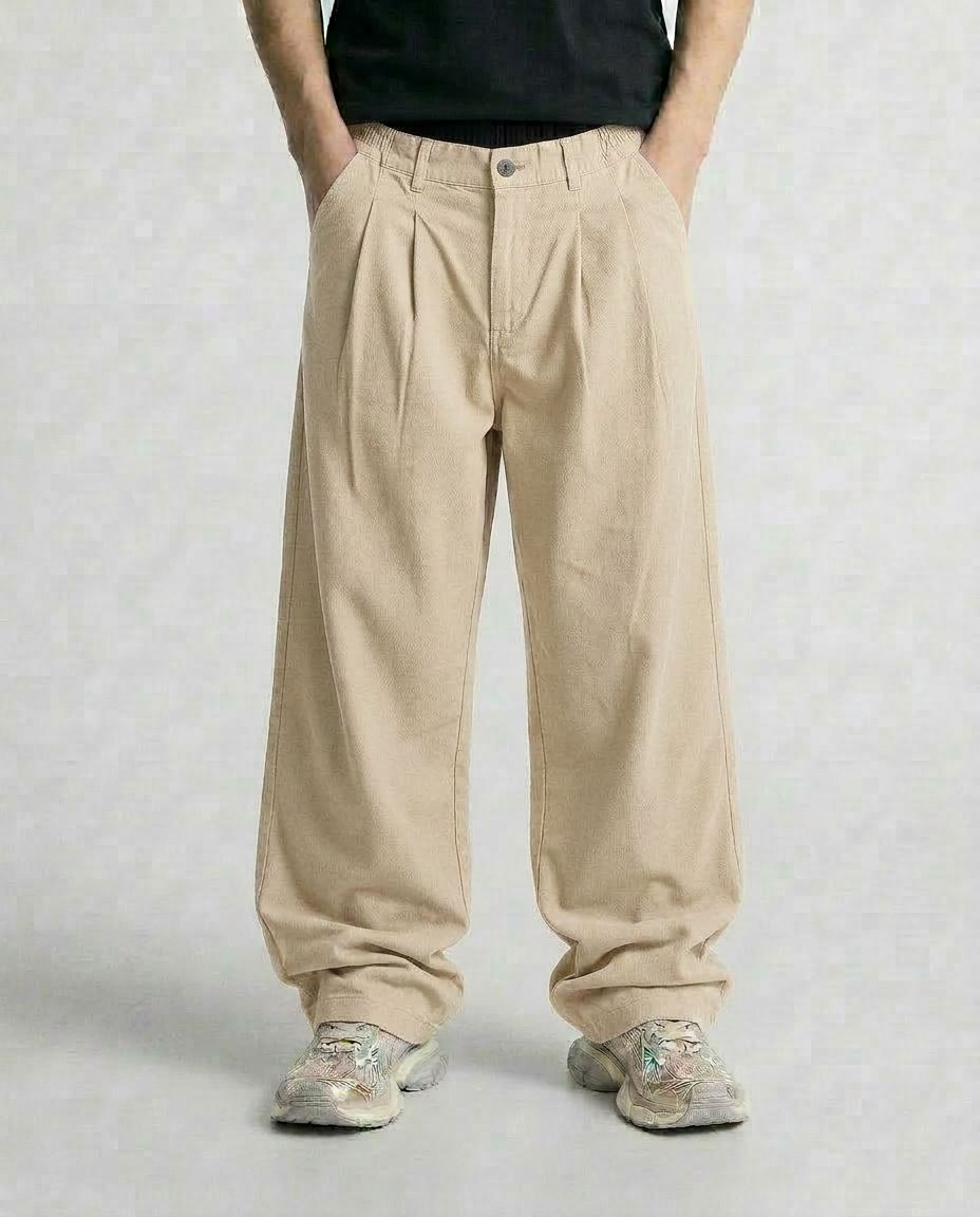 Relaxed Wide-Leg Pants