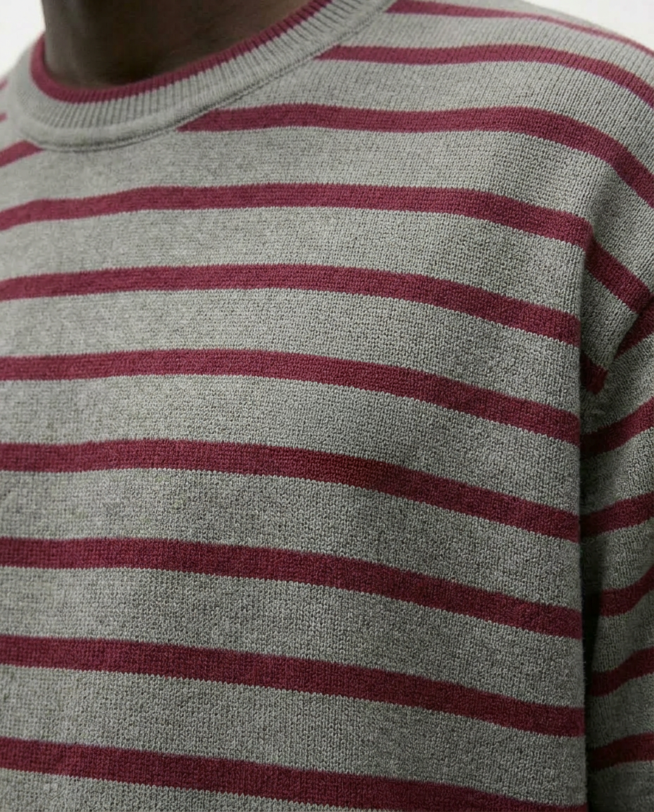 Striped Knit T-Shirt