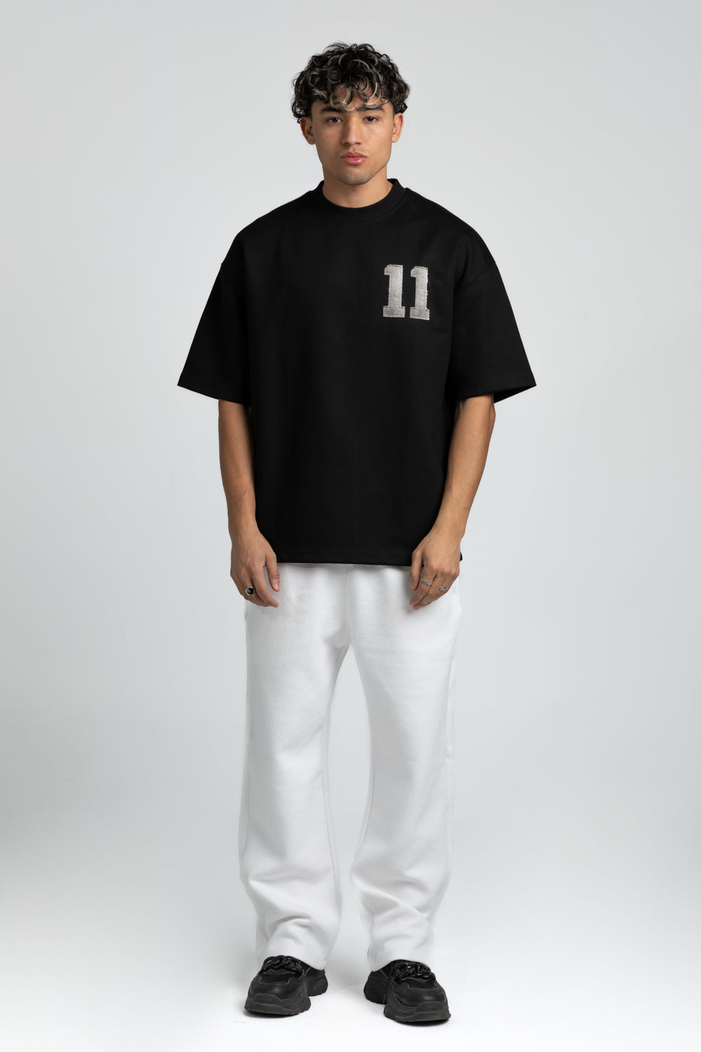 over size printed t-shirt - 7610