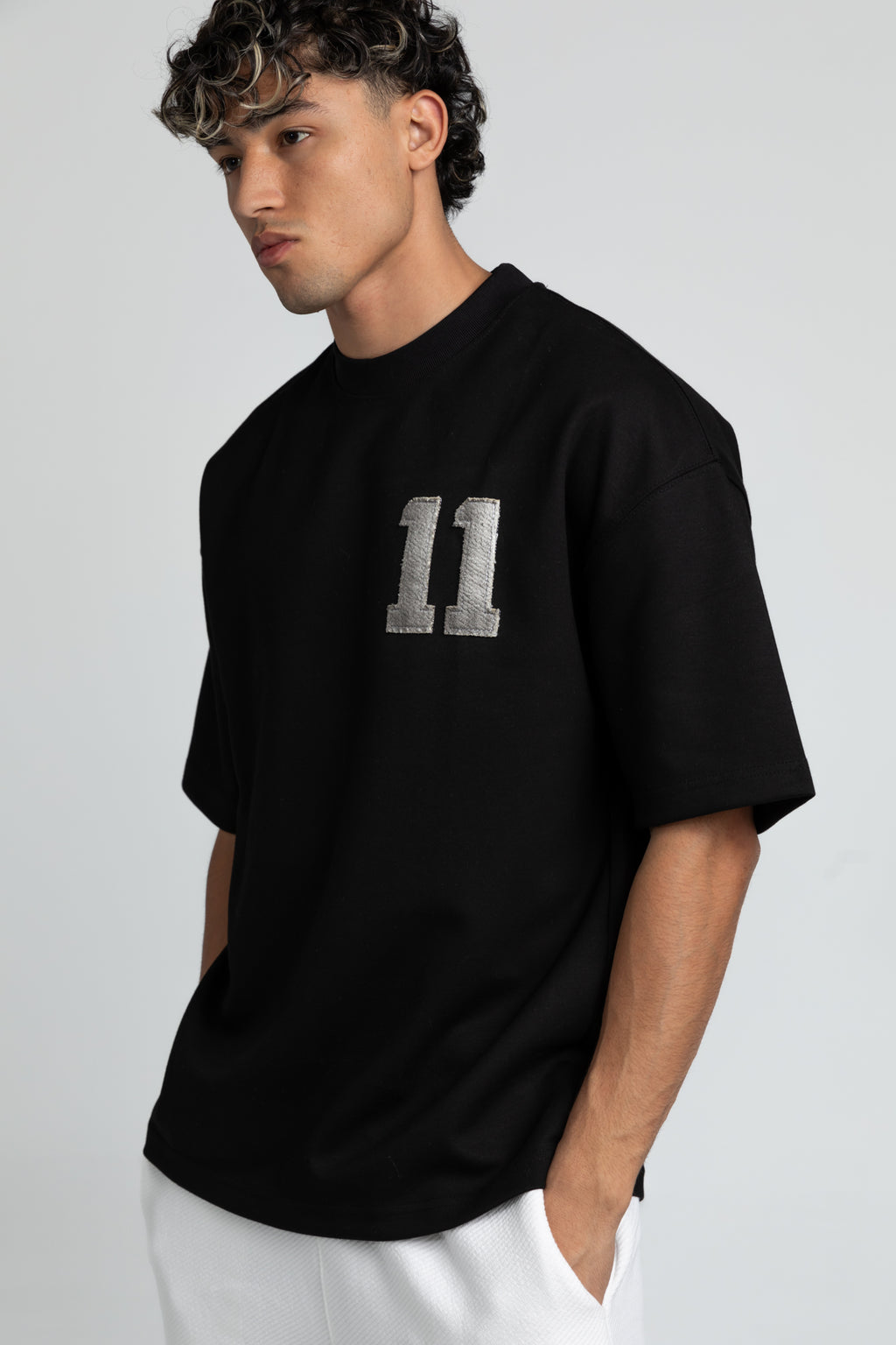 over size printed t-shirt - 7610