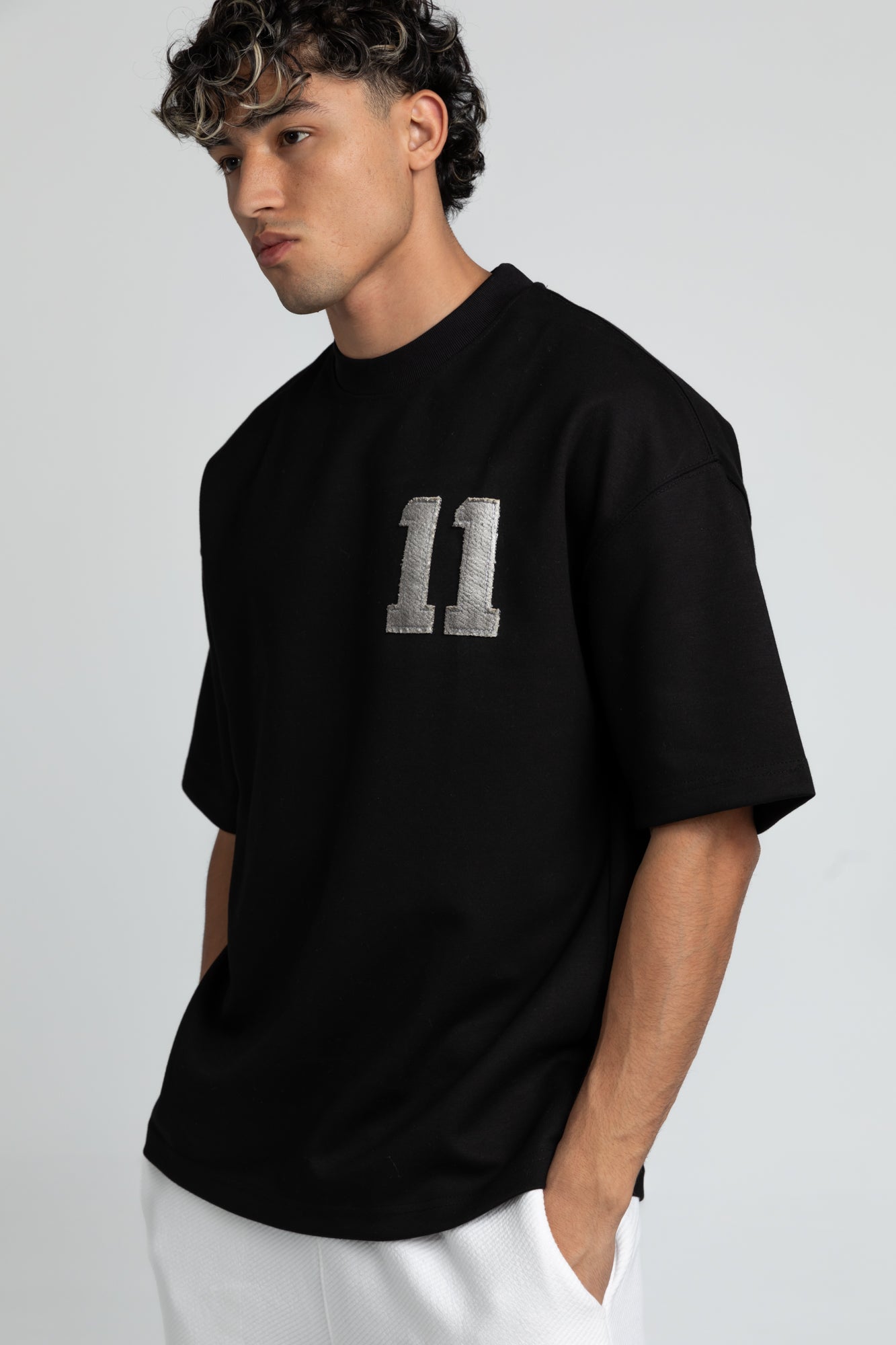 over size printed t-shirt - 7610