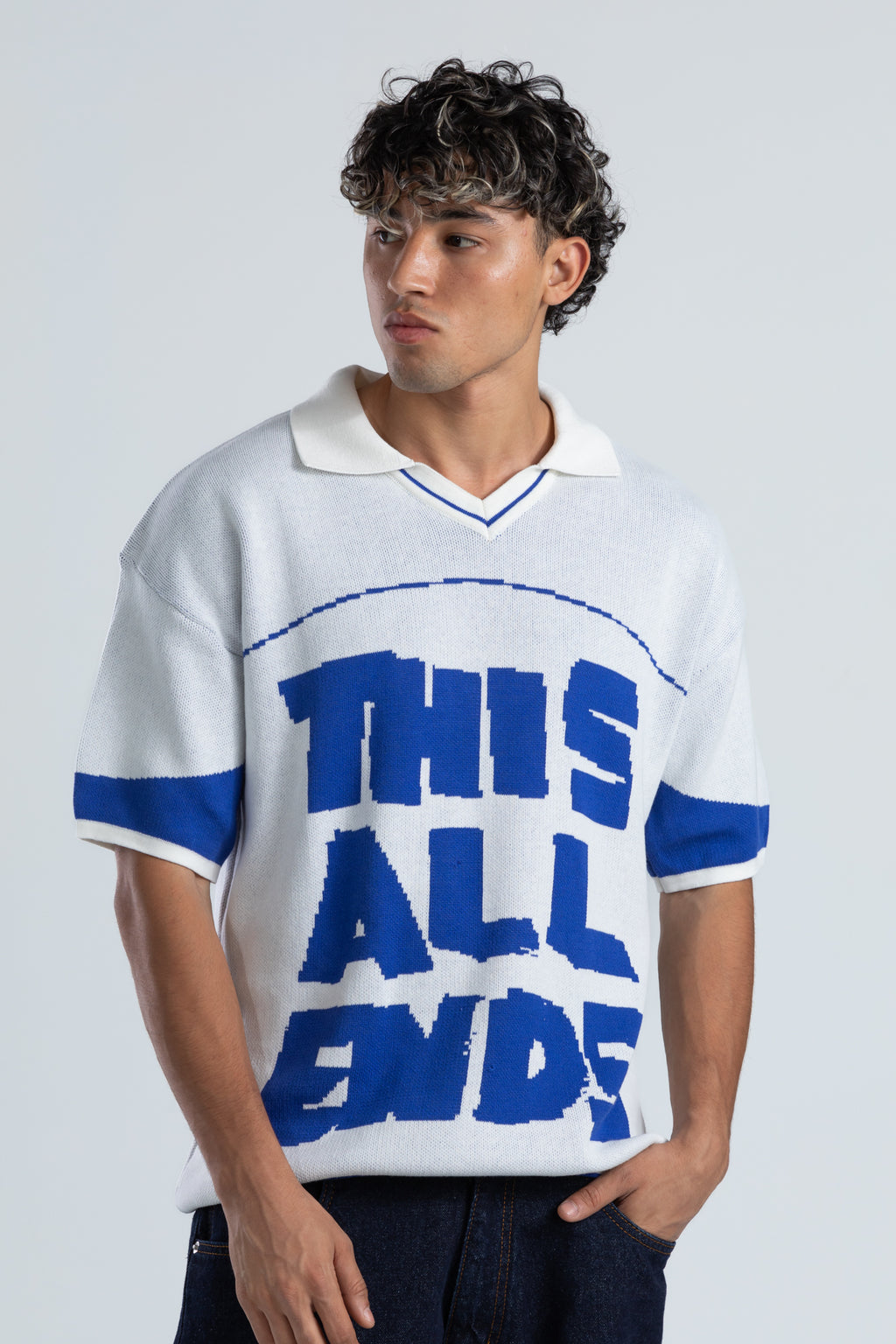 printed polo - 8017