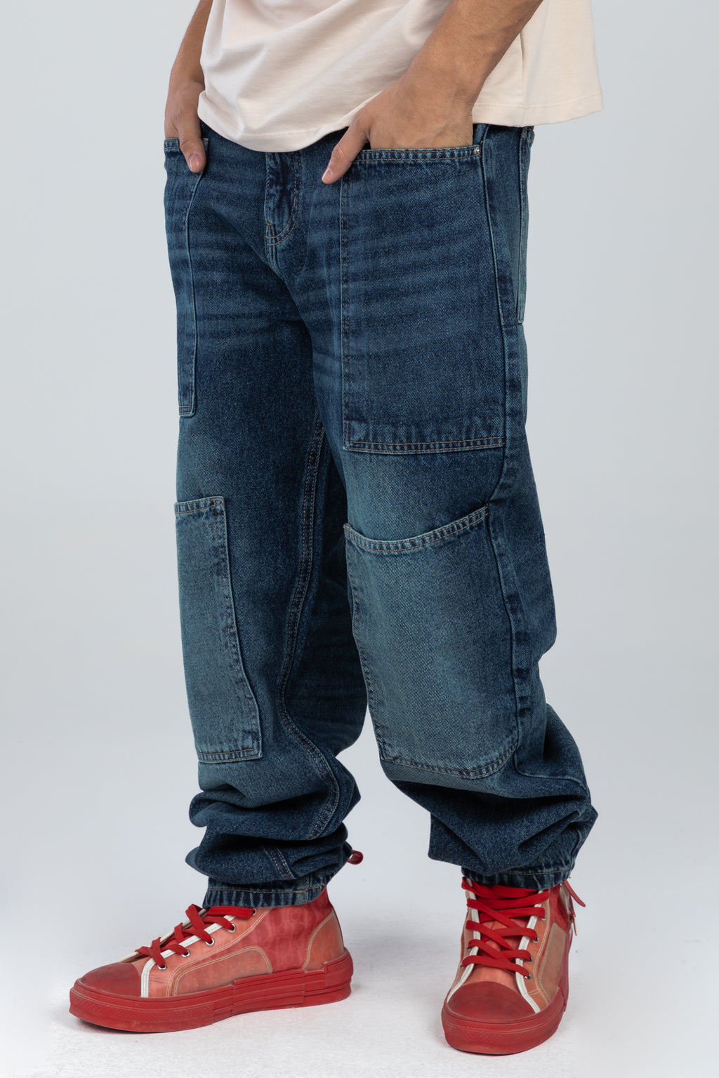 regular fit cargo jeans - 1529