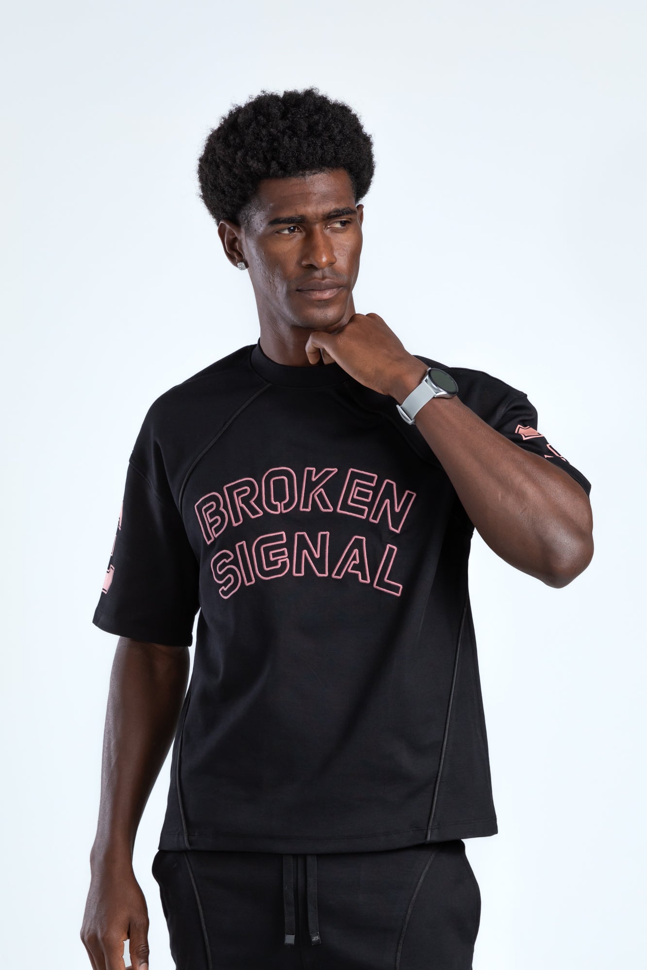 broken signal tee - 7664
