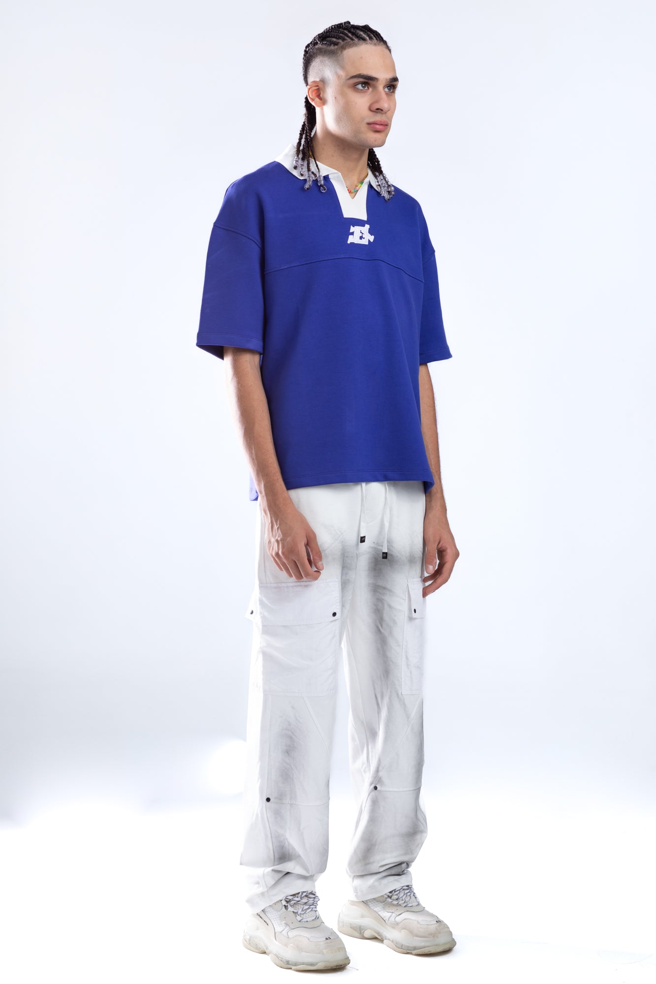 printed polo tee - 7668