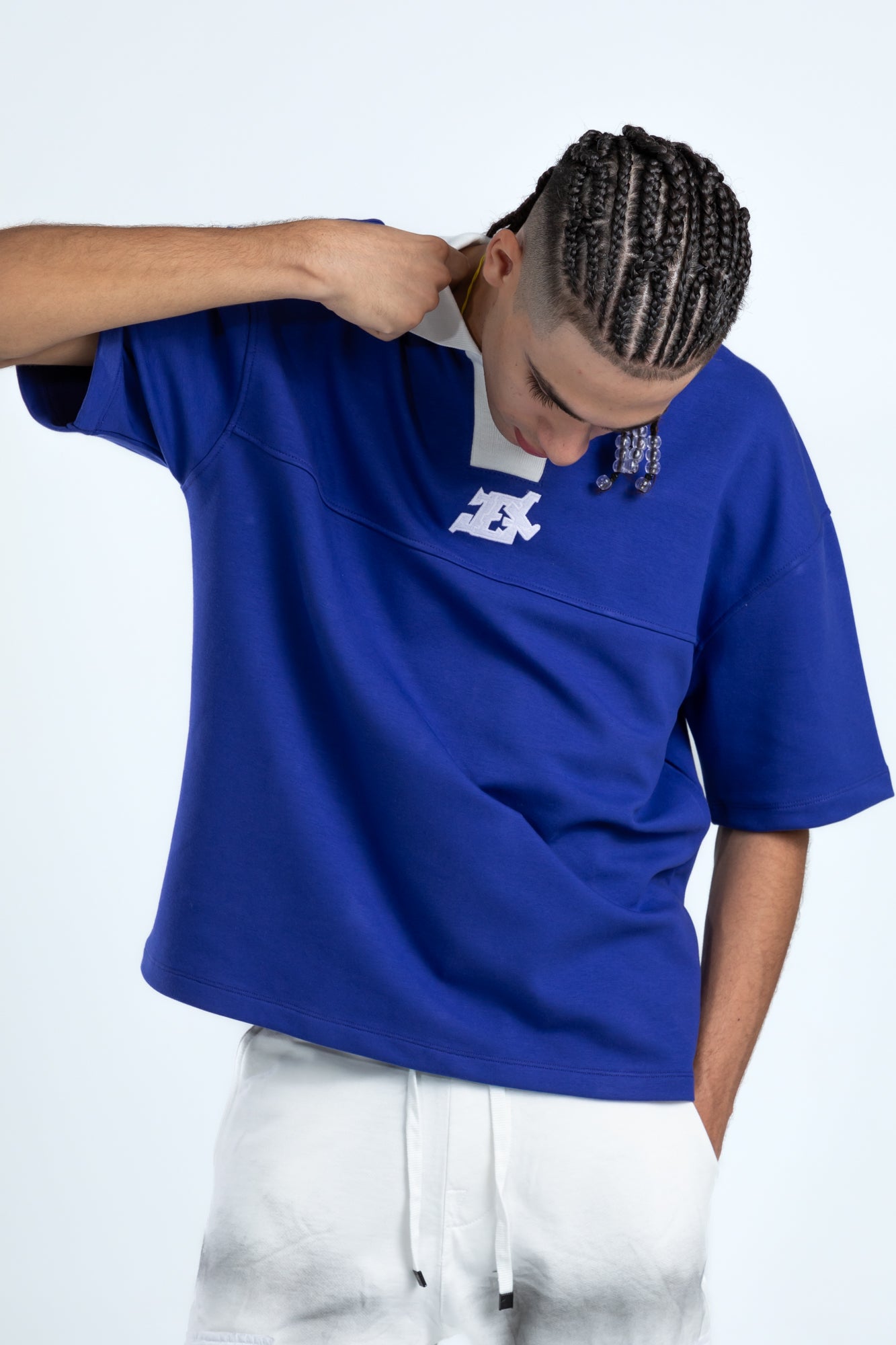 printed polo tee - 7668