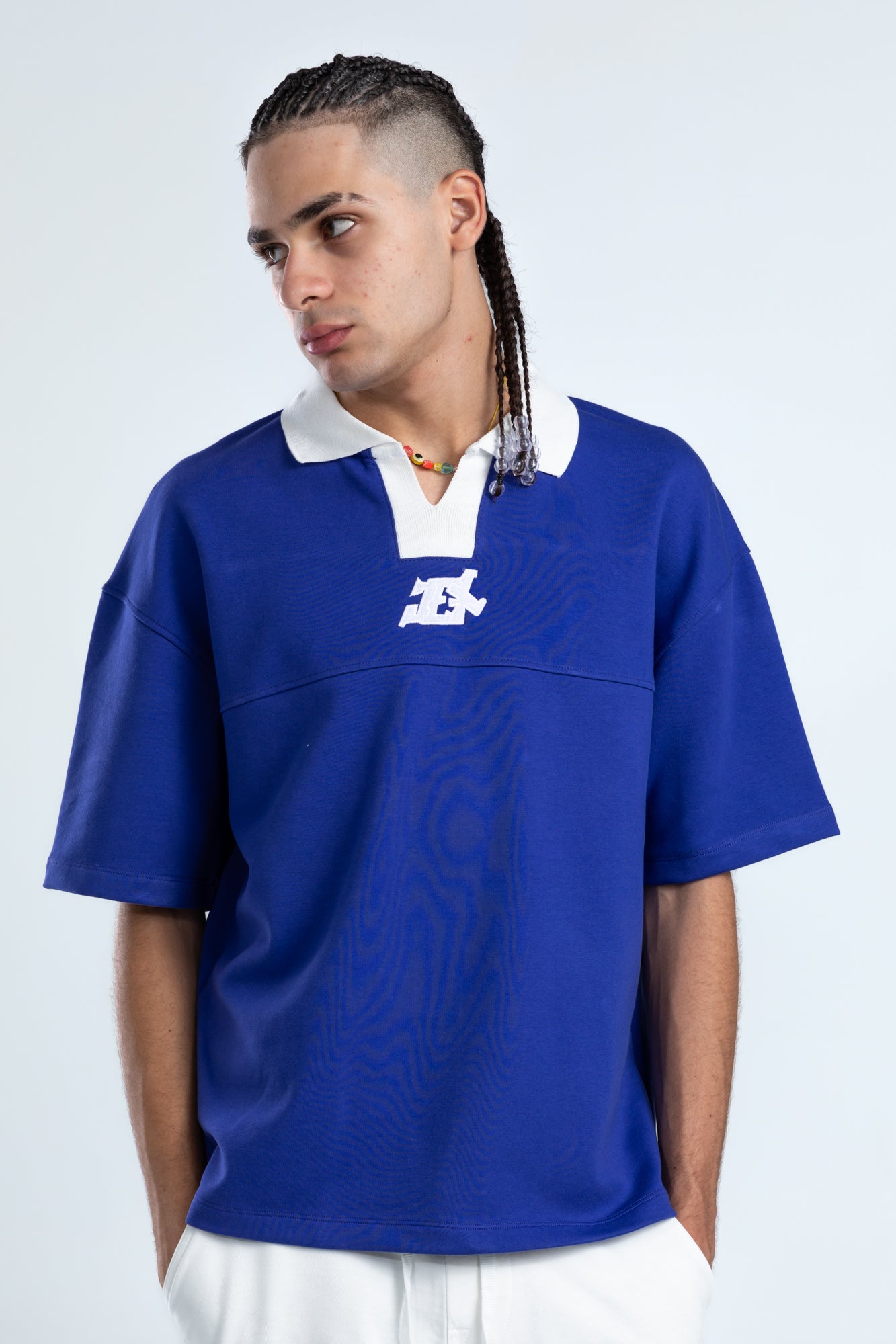 printed polo tee - 7668