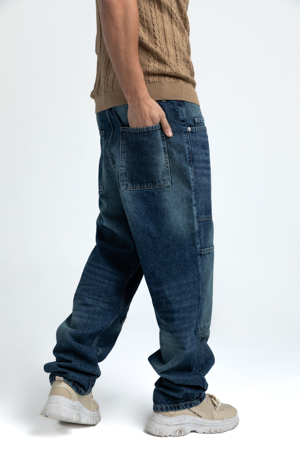 regular fit cargo jeans - 1529